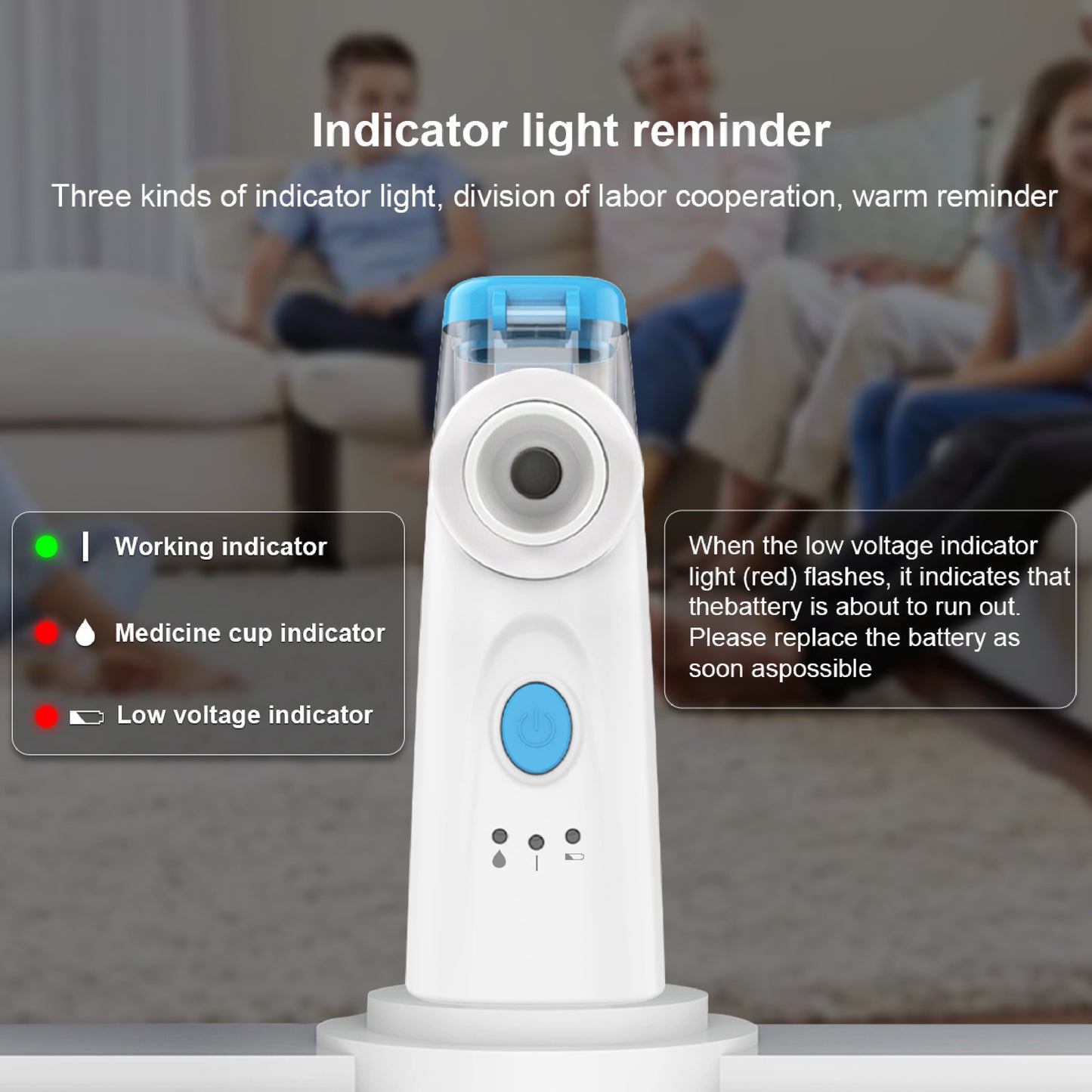 Alphamed NBM7 portable mesh nebulizer features