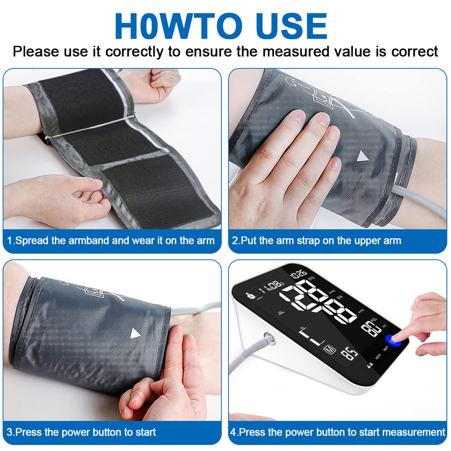 Alphamed U81RH upper arm blood pressure monitor features
