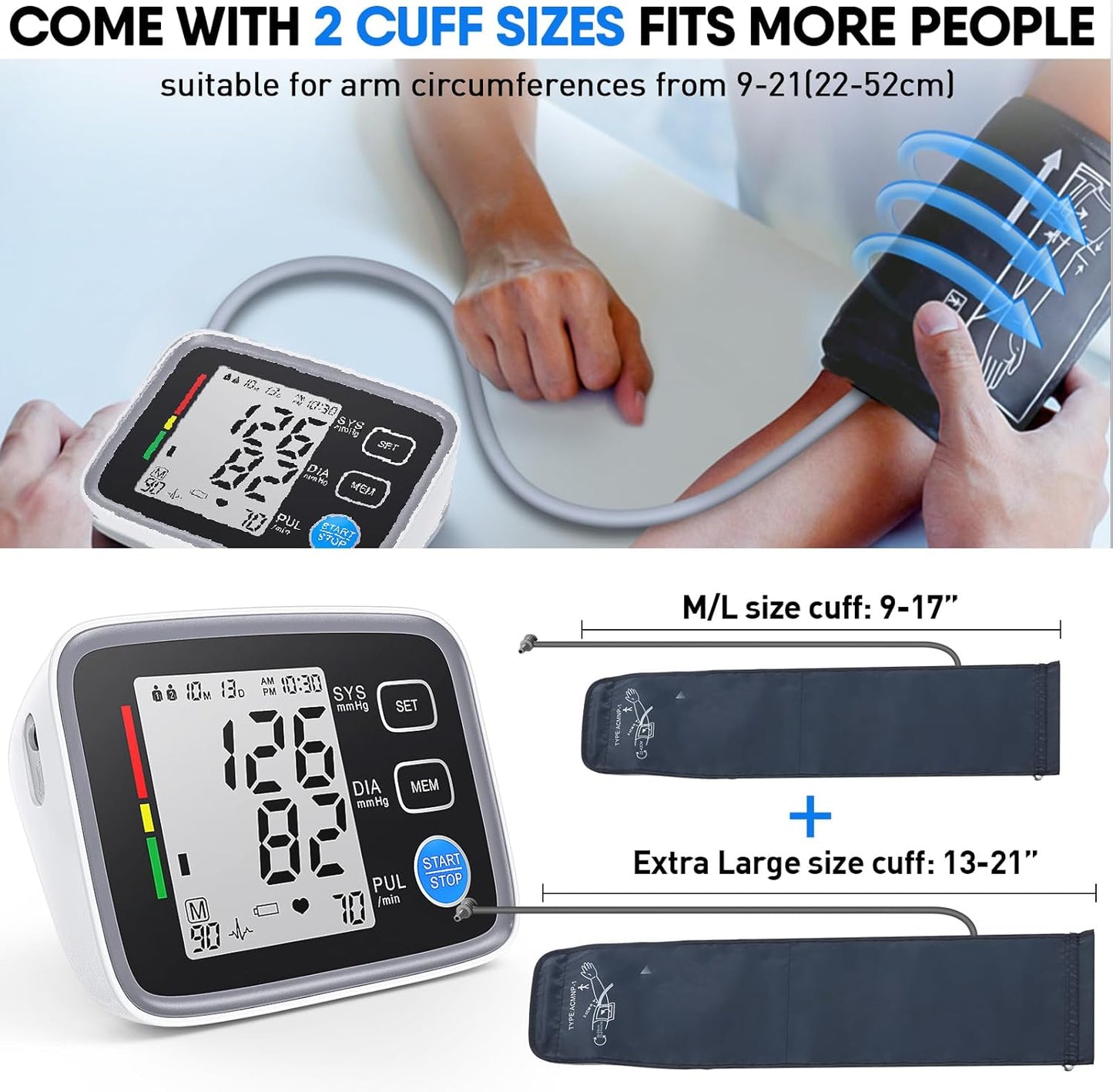 Essential U80EH Dual Cuff Blood Pressure Monitor