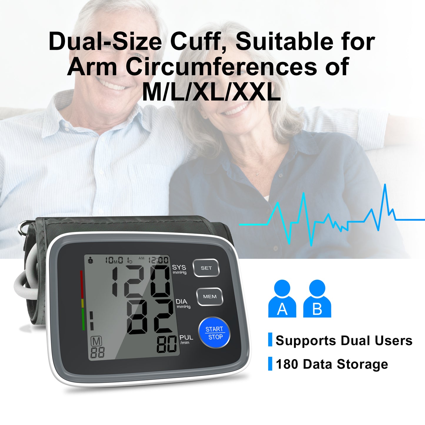 Essential U80EH Dual Cuff Blood Pressure Monitor