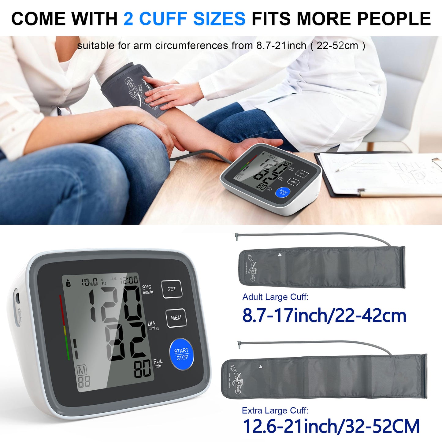 Essential U80EH Dual Cuff Blood Pressure Monitor